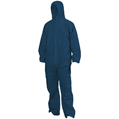 COVERALL DISPOSABLE GENERAL PURPOSE BLUE 2XL